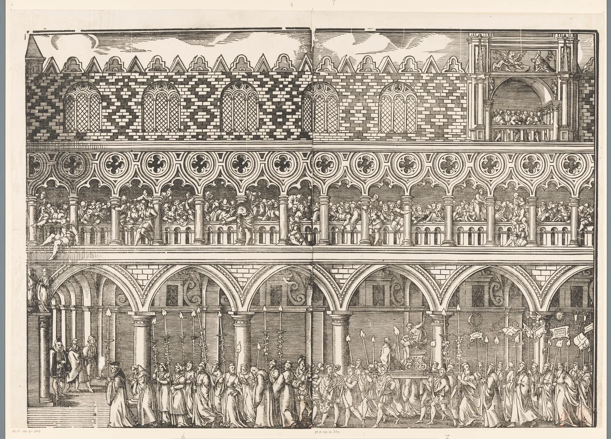 Festa della Sensa (zevende gedeelte) by Jost Amman, print, 1679