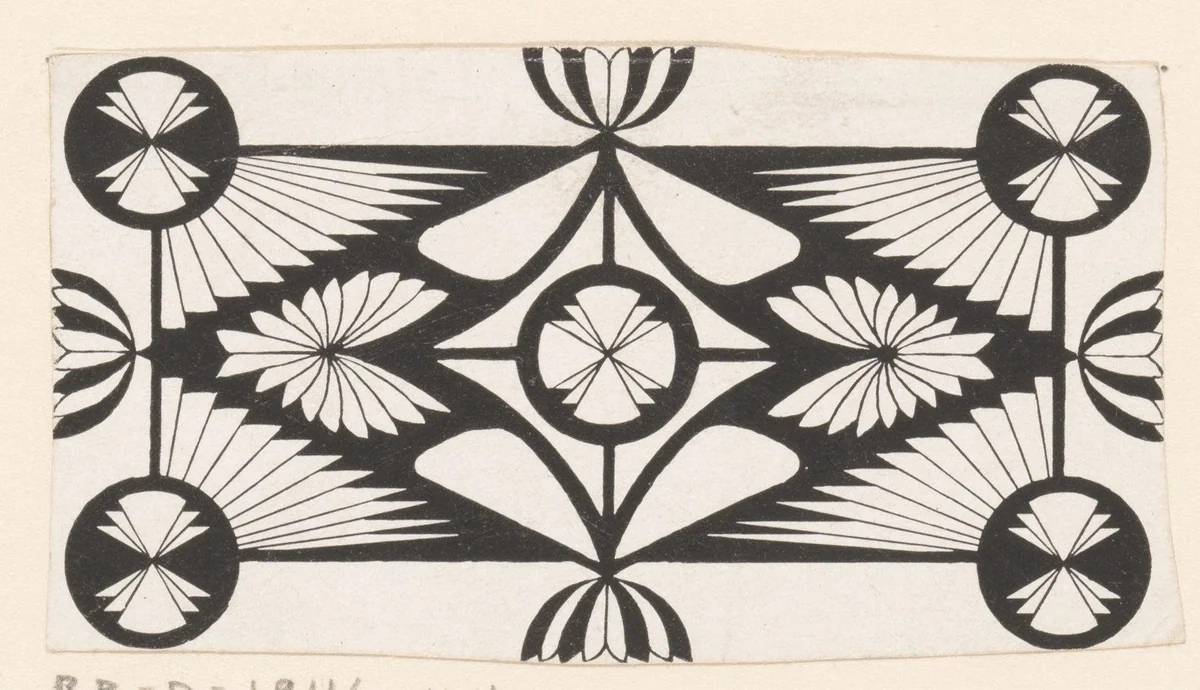 Ornament met ruitvorm by Samuel Jessurun de Mesquita, print, 1905
