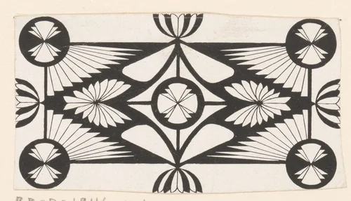 Ornament met ruitvorm by Samuel Jessurun de Mesquita, print, 1905
