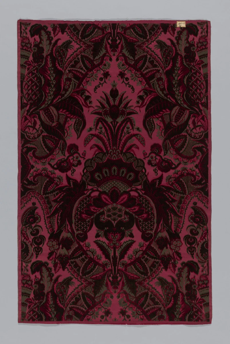Panel by Mathevon et Bouvard, textile, 1860-1880