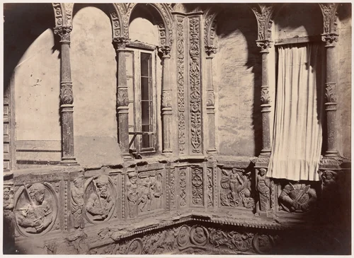 Zaragoza, Patio de la Casa Conocida con el Nombre de los Infantes by Charles Clifford, photograph, 1860