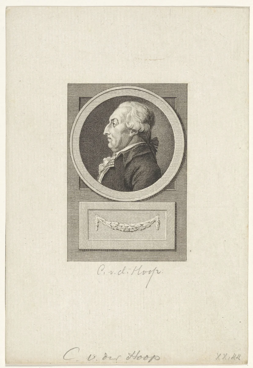 Portret van Cornelis Gijsbertsz. van der Hoop by Reinier Vinkeles, print, 1783-1795