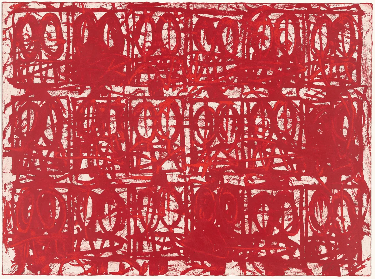 Untitled Anxious Red by Rashid Johnson, print, 2021