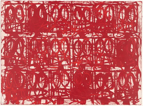 Untitled Anxious Red by Rashid Johnson, print, 2021