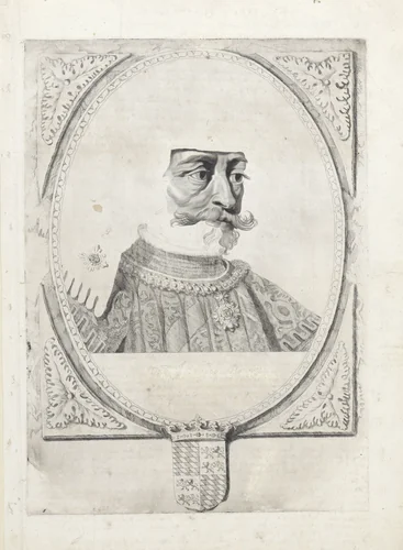 Portret van Jan van Beieren by Cornelis Visscher, print, 1650