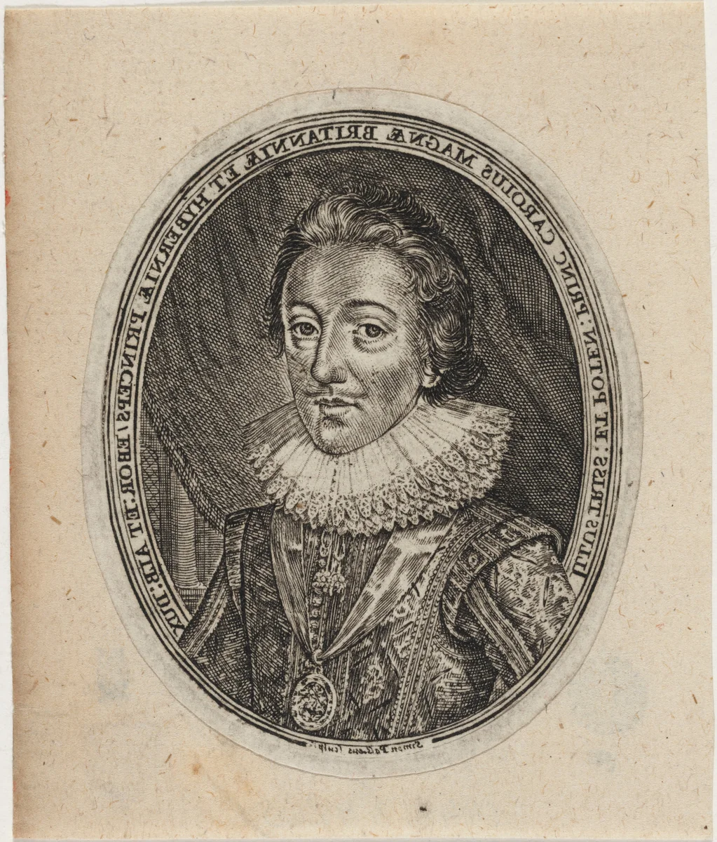 Charles I, King of England by Simon van de Passe, print, 1595-1647