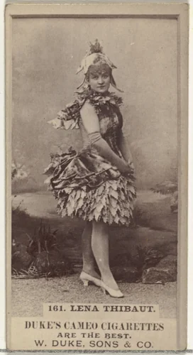 Card Number 161, Lena Thibaut, from the Actors and Actresses series (N145-5) issued by Duke Sons & Co. to promote Cameo Cigarettes by W. Duke, Sons & Co., photograph, 1880-1889