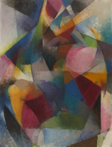 Synchromy in Blue by Stanton Macdonald-Wright, painting, 1917