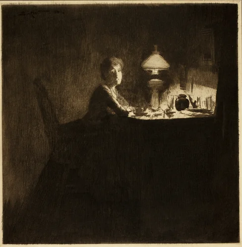 The Acting Manager by Walter Richard Sickert, print, 1884