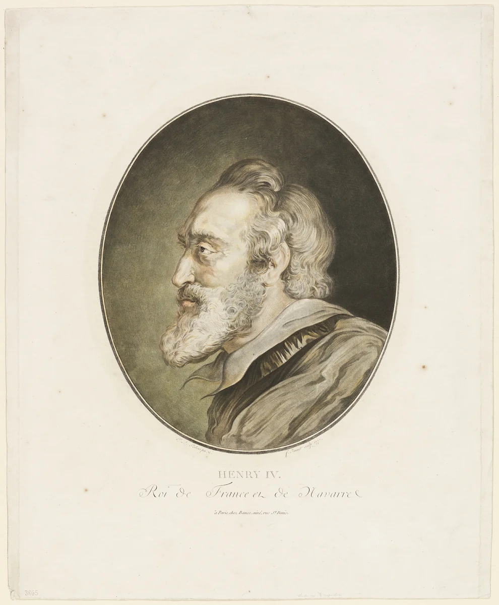 Henry IV, King of France and Navarre by Jean François Janinet, print, 1772-1814