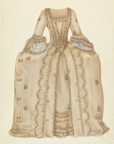 Dress by American 20th Century, index of american design, 1935-1942