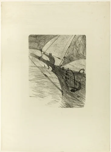 At Sea by Night, from Mélodies de Désiré Dihau by Henri de Toulouse-Lautrec, print, 1895