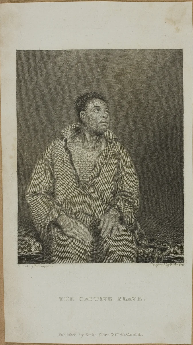 The Captive Slave by Edward Finden, print, 1827