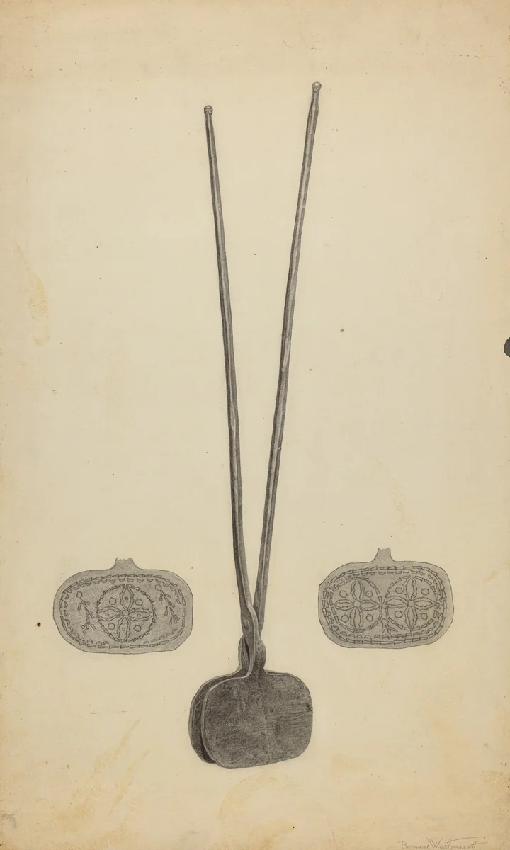 Wafer Irons by Bernard Westmacott, index of american design, 1935-1942