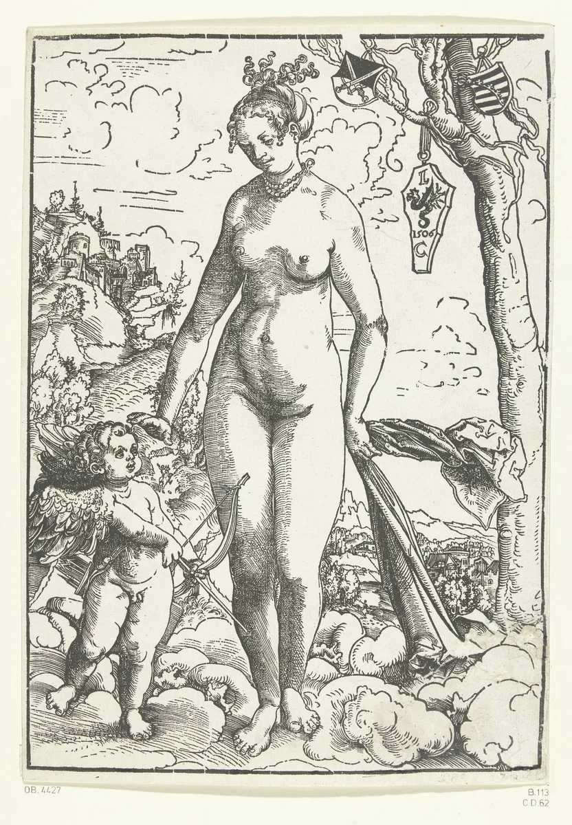Venus en Amor by Unknown, print, 1506