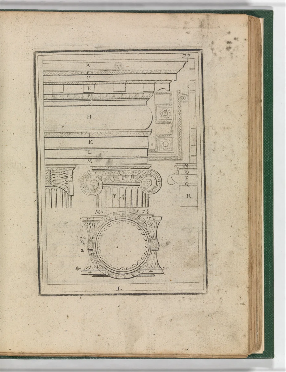 The First Book of Architecture by Andrea Palladio, book, 1721