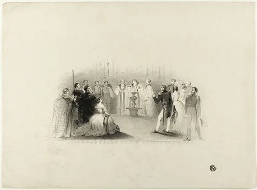 Christening of Edward VII by John Hayter, print, 1820-1891