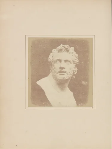 Bust of Patroclus by William Henry Fox Talbot, photograph, 1842-1844