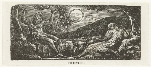 Thenot onder de vruchtboom by William Blake, print, 1820-1821