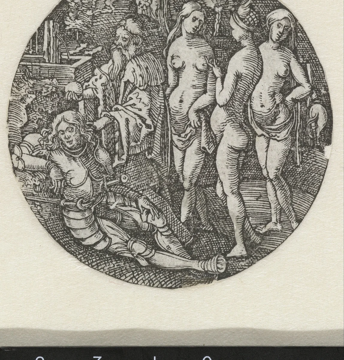 Het oordeel van Paris by Unknown, print, 1510-1520