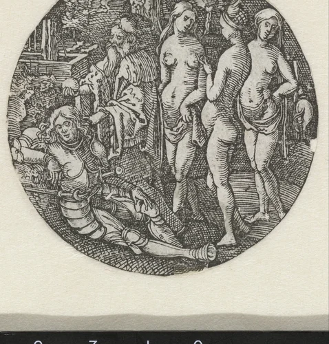 Het oordeel van Paris by Unknown, print, 1510-1520