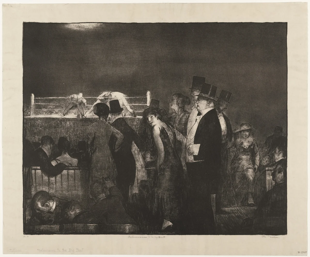 Preliminaries by George Bellows, print, 1916