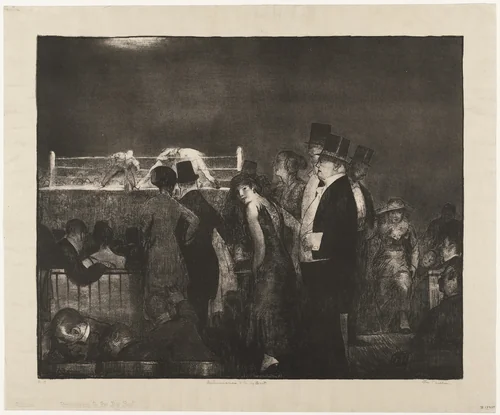 Preliminaries by George Bellows, print, 1916