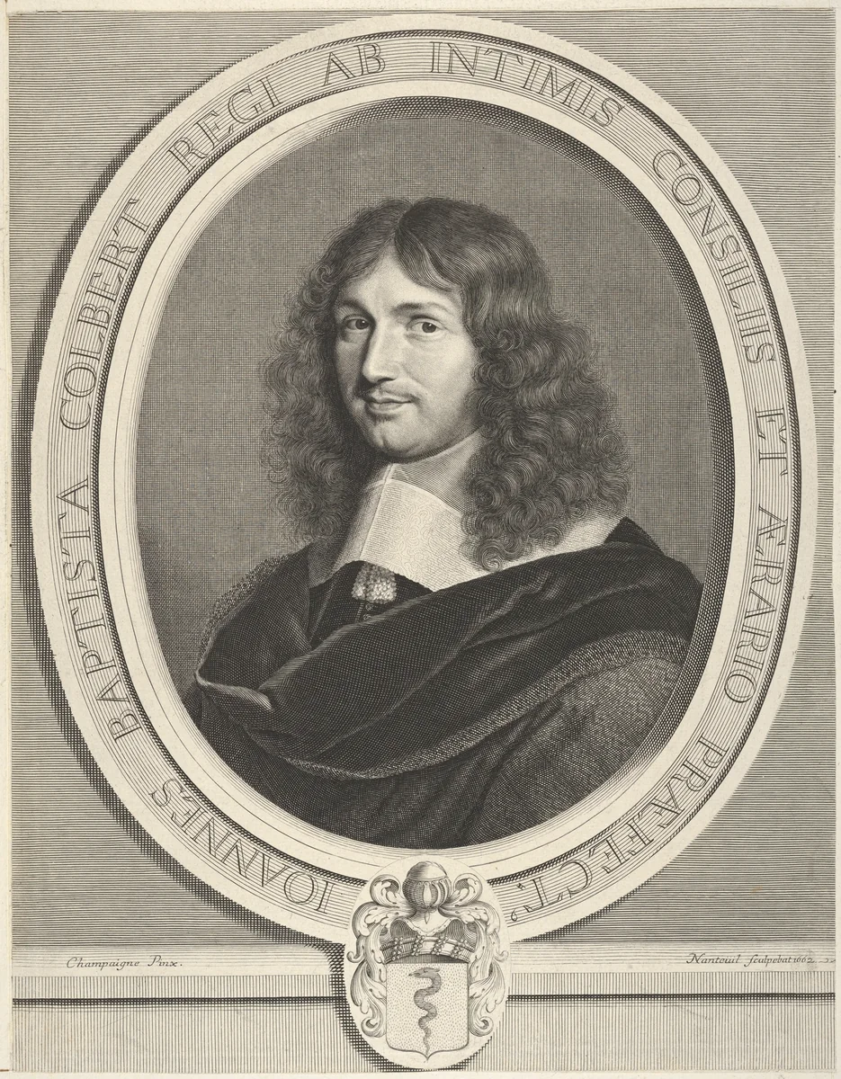 Jean-Baptiste Colbert by Robert Nanteuil, print, 1662
