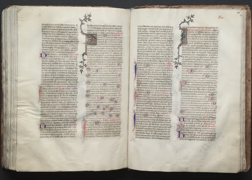 The Gotha Missal: Fol. 135r, Text by Master of the Boqueteaux, book, 1370-1380