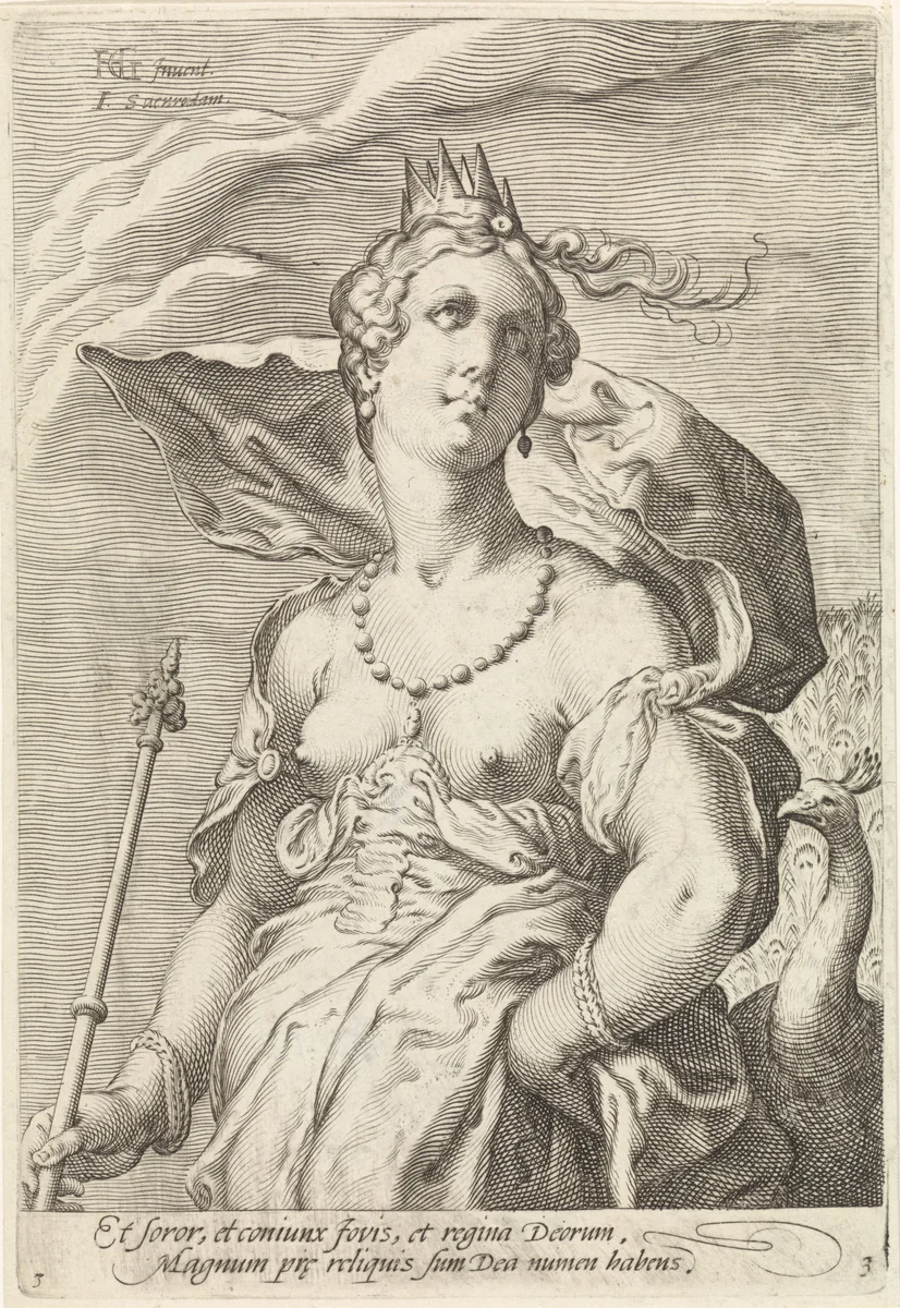 Juno by Unknown, print, 1575-1607