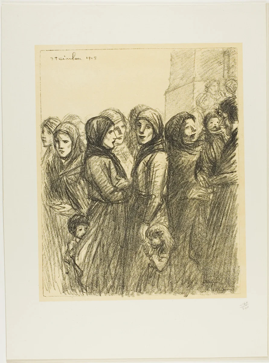 Military Allocation by Théophile Alexandre Steinlen, print, 1915