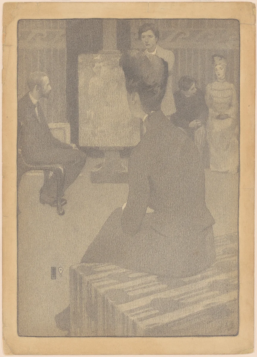 The Art Class by Belle Silveira Gorski, drawing, 1906
