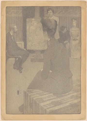 The Art Class by Belle Silveira Gorski, drawing, 1906