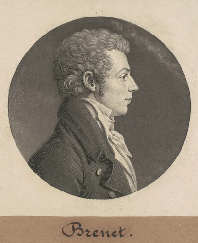 Henry Brunet by Charles B. J. Févret de Saint-Mémin, print, 1808