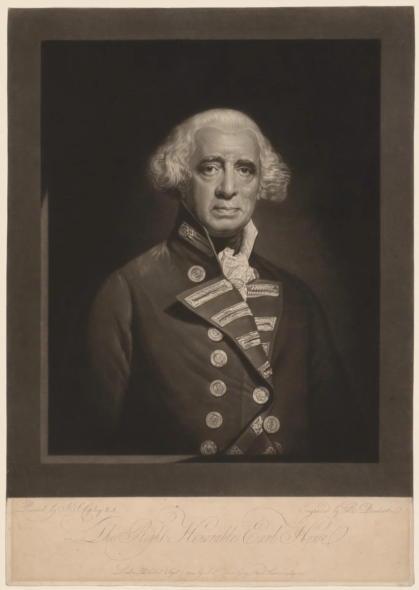 Richard, Earl Howe by Robert Dunkarton, print, 1794