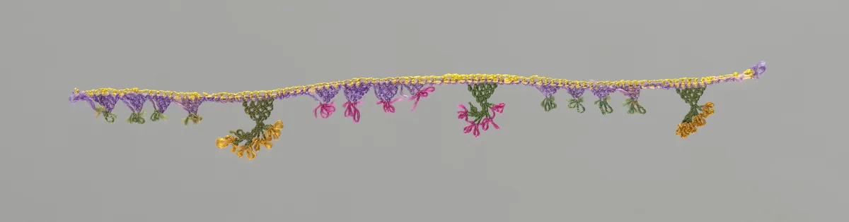 Edging by Eastern Mediterranean, probably Cyprus, textile, 1875-1900