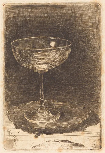 The Wine-Glass by James McNeill Whistler, print, 1858