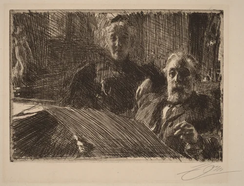 Mr. and Mrs. Furstenburg by Anders Zorn, print, 1895