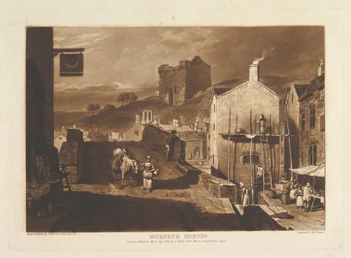 Morpeth North, part IV, plate 21 from "Liber Studiorum" by Joseph Turner, print, 1809