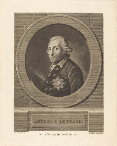 Frederick the Great, King of Prussia by Henri Marais
Anton Graff, print, 1788