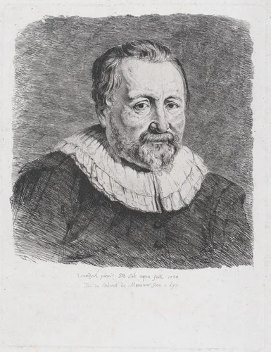 Portrait, after Van Dyck by Jean Jacques de Boissieu, print, 1770