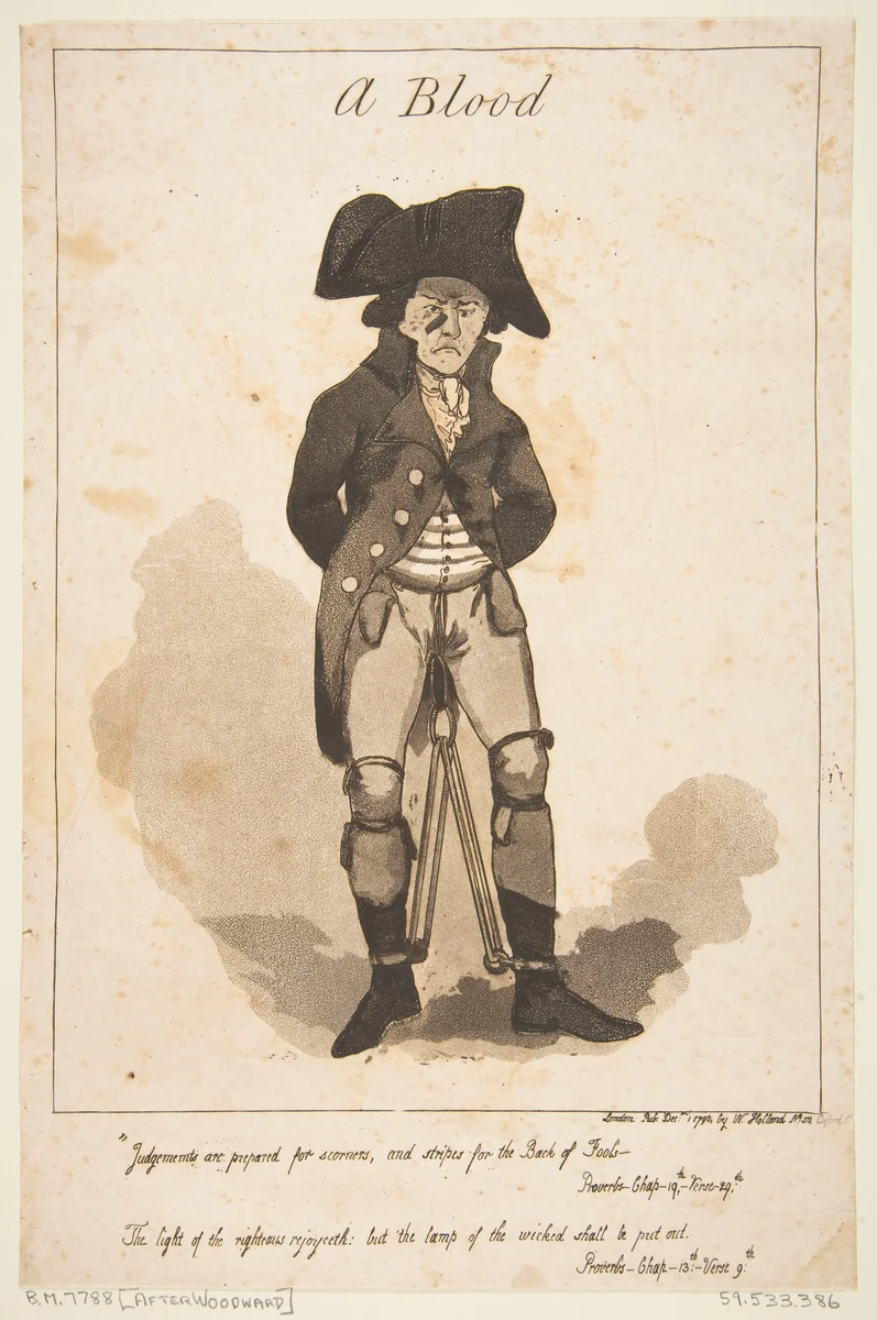 A Blood by George Murgatroyd Woodward, print, 1790