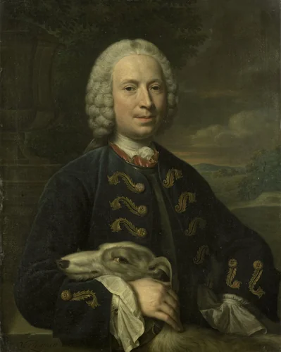 Portrait of Coenraad van Heemskerck, Count of the Holy Roman Empire, Lord of Achttienhoven and Den Bosch by Mattheus Verheyden, painting, 1750