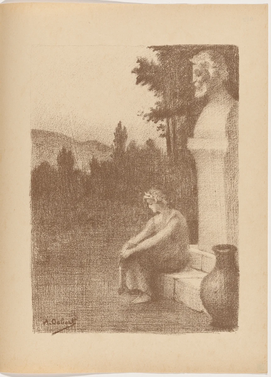 La jarre couronnée (The Crowned Jar) by Alphonse Osbert; Marcel Schwob, print, 1895