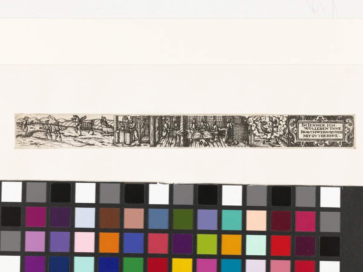 Januari by anonymous, print, 1584