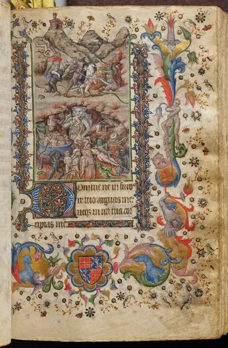 Hours of Charles the Noble, King of Navarre (1361-1425): fol. 106r, Last Judgment by Master of the Brussels Initials and Associates, book, 1400-1410