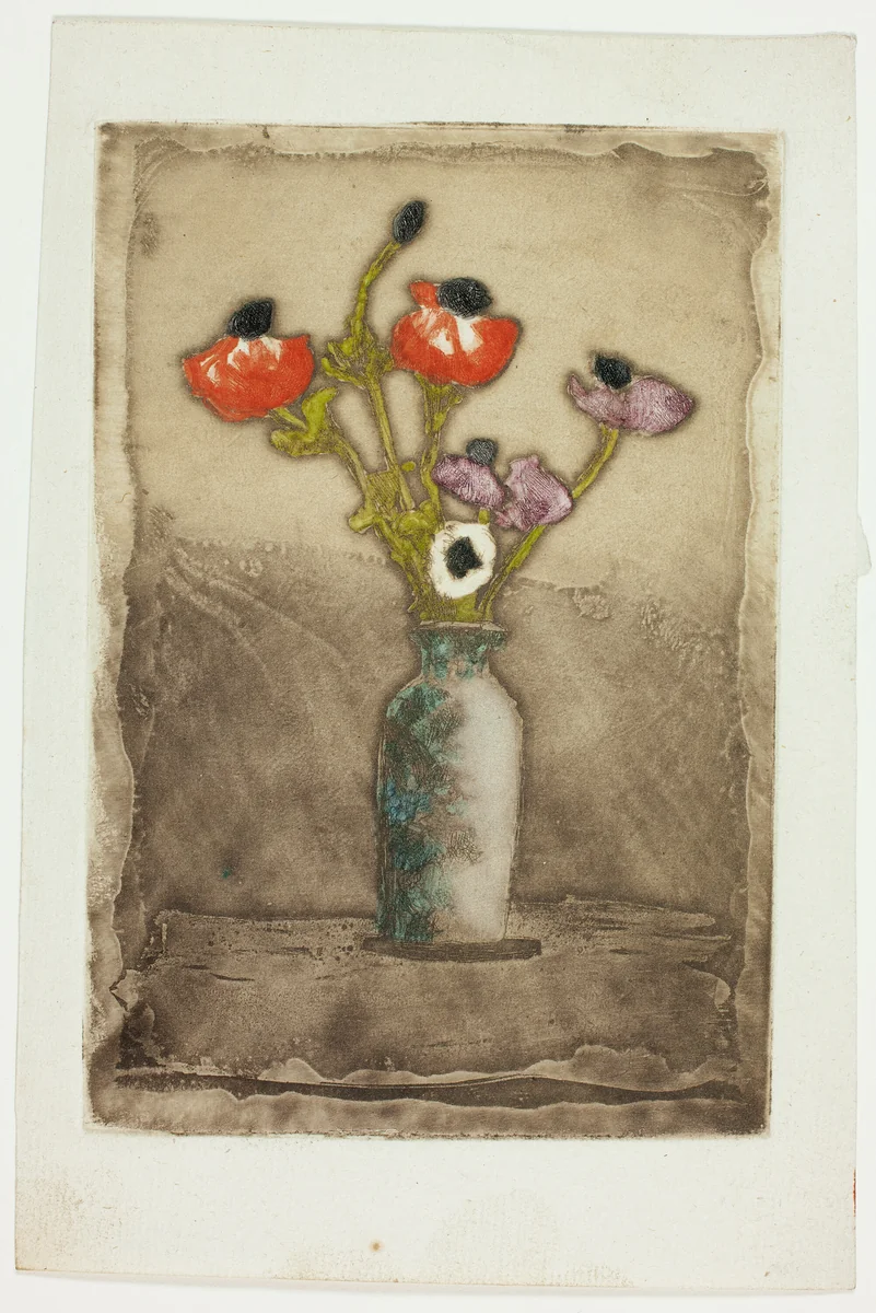 Anemonies by Theodore Roussel, print, 1897