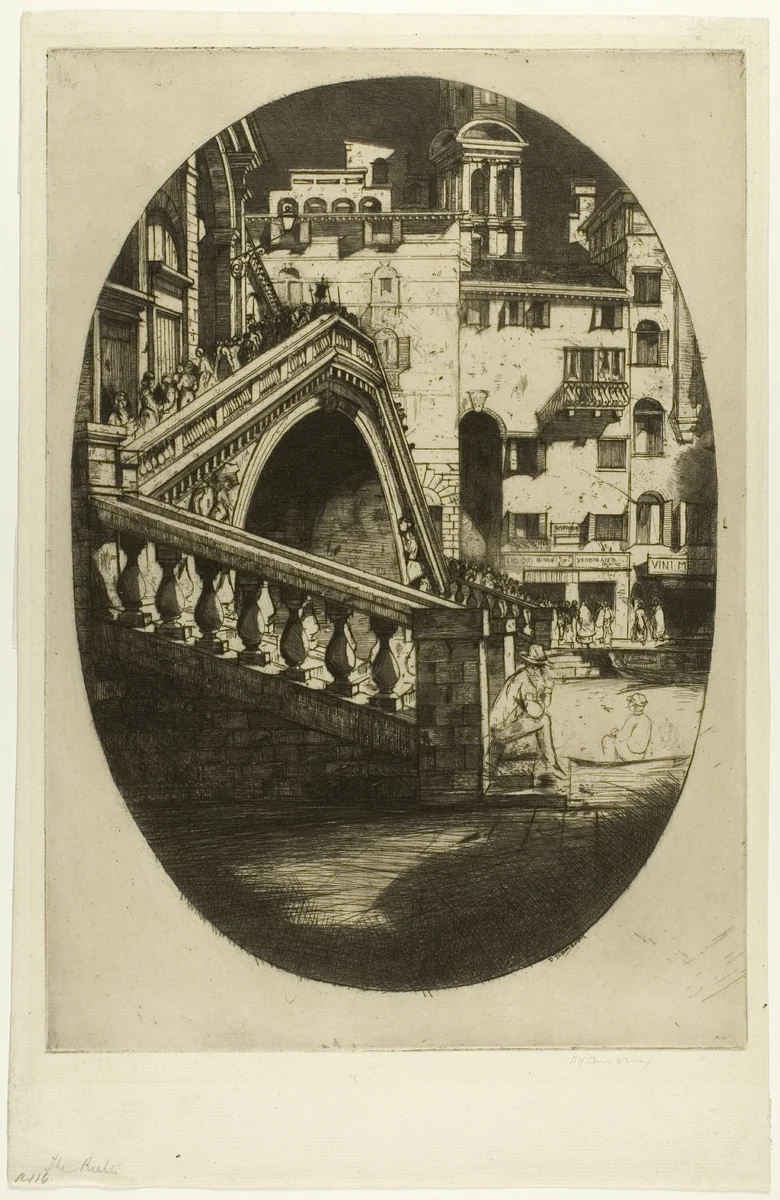 The Rialto by David Young Cameron, print, 1900