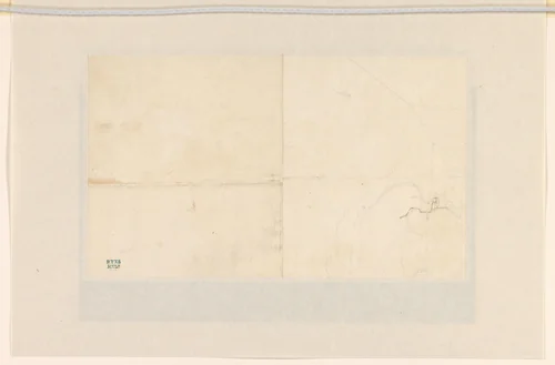 Schets van een plattegrond of topografische kaart by anonymous, drawing, 1600-1699