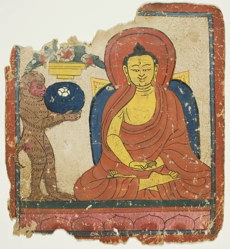 Image from a Set of Initiation Cards (Tsakali) by Southern Tibet, drawing, 1301-1500